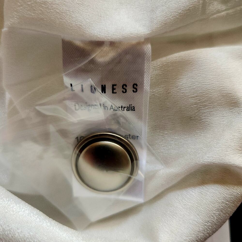 LIONESS Tweed‎ Blazer Ivory Metallic Academia Elle | NWT $109 - Picture 9 of 10